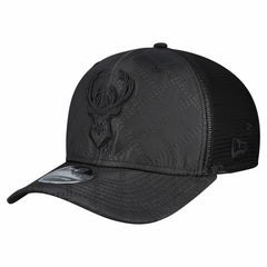 New Era - Milwaukee Bucks Quilted 9SEVENTY Trucker Adjustable Hat - Black