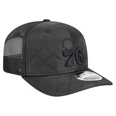 New Era - Philadelphia 76ers Quilted 9SEVENTY Trucker Adjustable Hat - Black