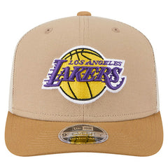 New Era - Los Angeles Lakers Two-Tone 9SEVENTY Adjustable Trucker Hat - Tan/Light Brown