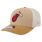 New Era - Miami Heat Two-Tone 9SEVENTY Adjustable Trucker Hat - Tan/Light Brown