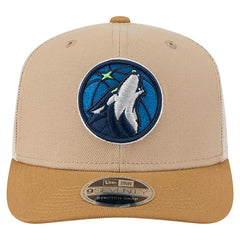 New Era - Minnesota Timberwolves Two-Tone 9SEVENTY Adjustable Trucker Hat - Tan/Light Brown