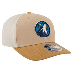 New Era - Minnesota Timberwolves Two-Tone 9SEVENTY Adjustable Trucker Hat - Tan/Light Brown