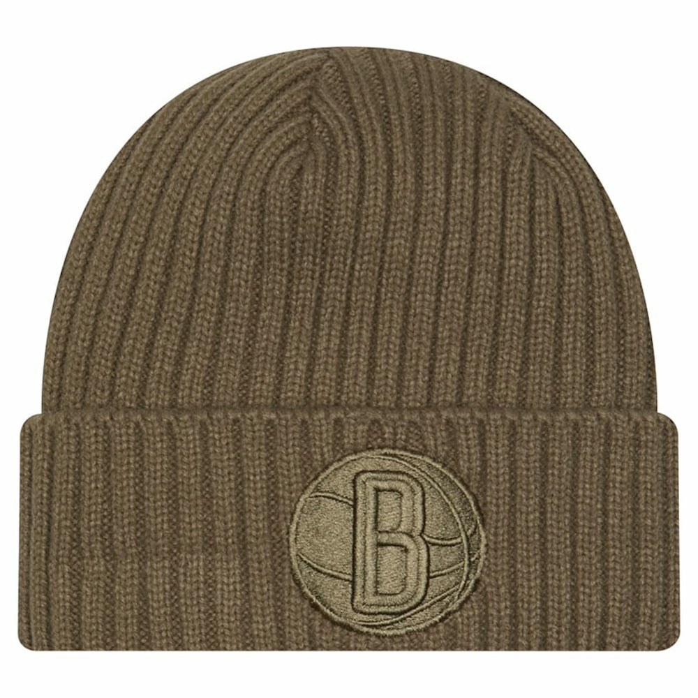 New Era - Brooklyn Nets Color Pack Cuffed Knit Hat - Olive