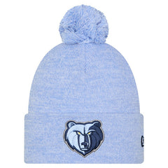 New Era - Memphis Grizzlies Marled Cuffed Knit Hat with Pom - Light Blue
