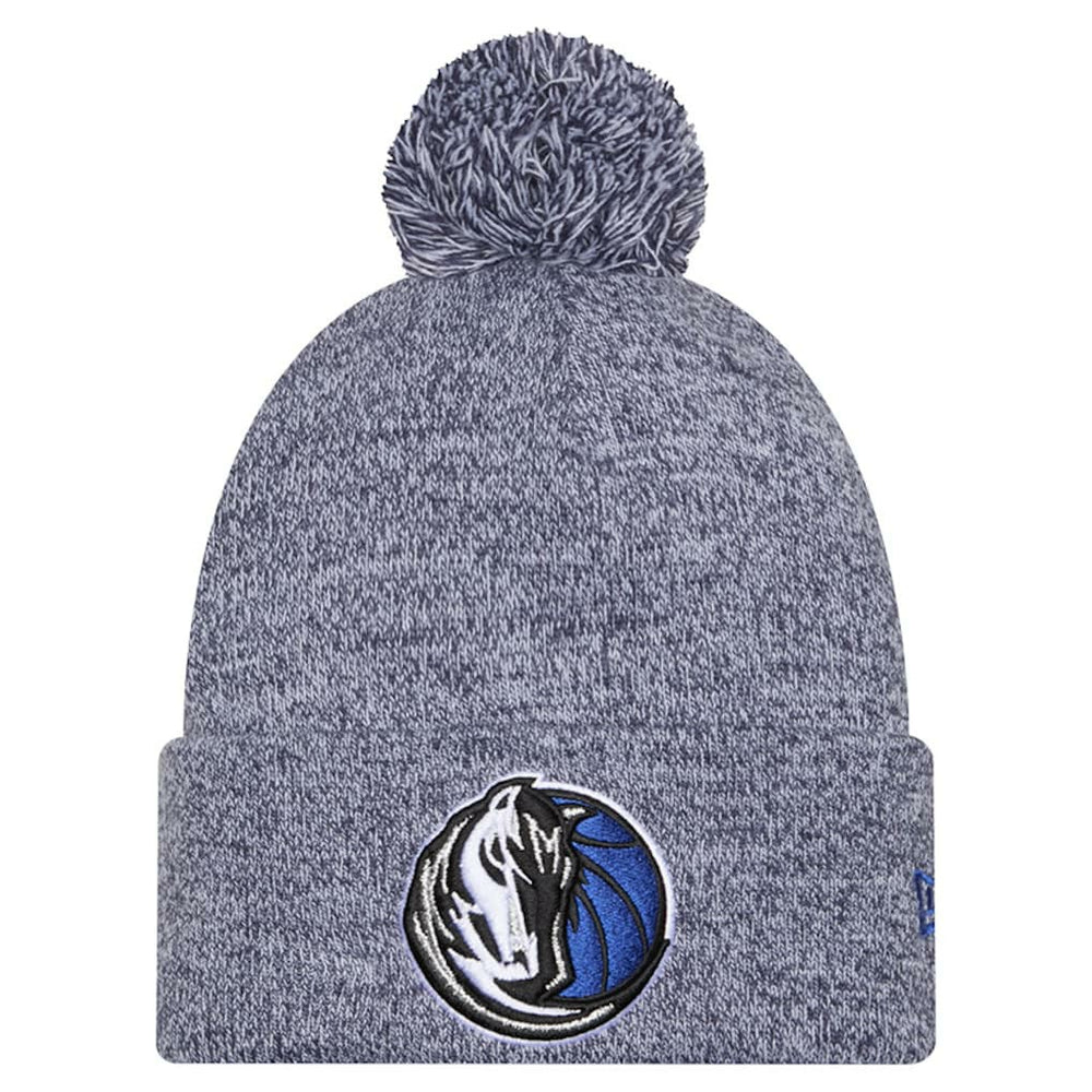 New Era - Dallas Mavericks Marled Cuffed Knit Hat with Pom - Navy