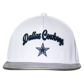 Dallas Cowboys The Wild Collective Women's Two-Tone Snapback Hat White/Silver - NFL
