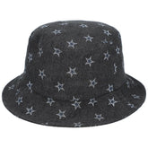 Dallas Cowboys The Wild Collective Women's Denim Bucket Hat Black - NFL