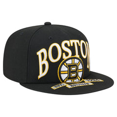 Boston Bruins New Era Oversized Vintage Arch 59Fifty Fitted Hat Black