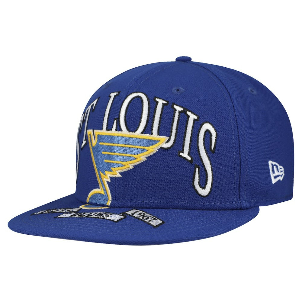 St. Louis Blues - New Era Oversized Vintage Arch 59Fifty Fitted Hat Blue