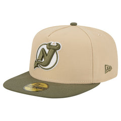 New Jersey Devils - New Era Color Pack Two-Tone 59FIFTY A-Frame Fitted Hat Tan/Olive