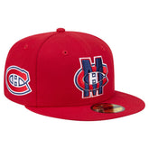 Montreal Canadiens - New Era Deceptor 59FIFTY Fitted Hat Red