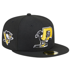 Pittsburgh Penguins New Era Deceptor 59FIFTY Fitted Hat Black