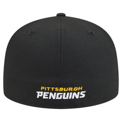 Pittsburgh Penguins New Era Deceptor 59FIFTY Fitted Hat Black