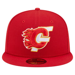Calgary Flames - New Era Deceptor 59FIFTY Fitted Hat Red
