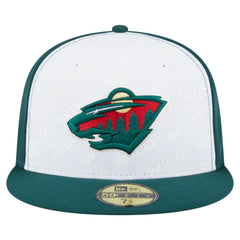 Minnesota Wild - New Era Repeat Two-Tone 59FIFTY Fitted Hat White/Green