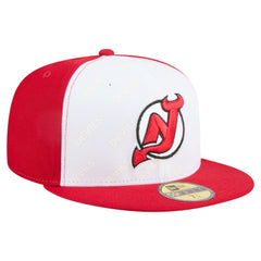 New Jersey Devils - New Era Repeat Two-Tone 59FIFTY Fitted Hat White/Red