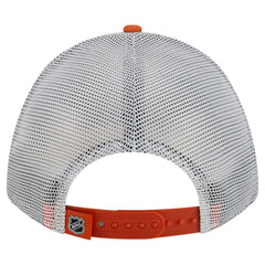 Philadelphia Flyers - New Era Hockey Sock 9FORTY A-Frame M-Crown Adjustable Trucker Hat Orange/Black