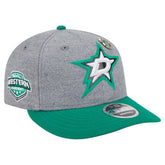 Dallas Stars - New Era Wool Pin Low Profile 9FIFTY Snapback Hat Kelly Green/Green