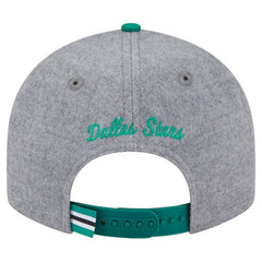 Dallas Stars - New Era Wool Pin Low Profile 9FIFTY Snapback Hat Kelly Green/Green