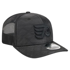 Philadelphia Flyers - New Era Quilted Nylon 9SEVENTY Adjustable Trucker Hat Black