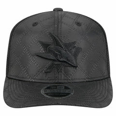 San Jose Sharks - New Era Quilted Nylon 9SEVENTY Adjustable Trucker Hat Black