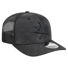 San Jose Sharks - New Era Quilted Nylon 9SEVENTY Adjustable Trucker Hat Black