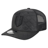 Vegas Golden Knights New Era Quilted Nylon 9SEVENTY Adjustable Trucker Hat Black