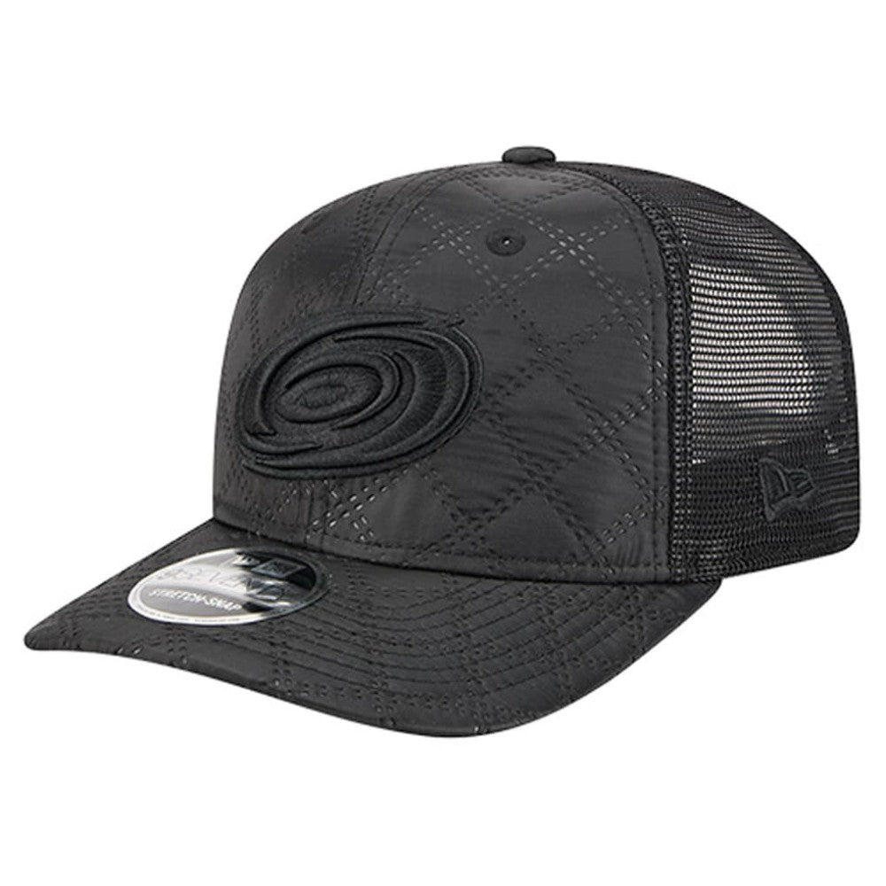 Carolina Hurricanes - New Era Quilted Nylon 9SEVENTY Adjustable Trucker Hat Black
