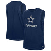 Dallas Cowboys New Era Leisure Collection Muscle Tank Top Navy - NFL