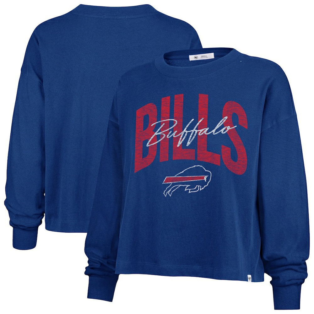 Buffalo Bills '47 Women's Plus Size Muse Sydney Long Sleeve T-Shirt Royal - 47 brand