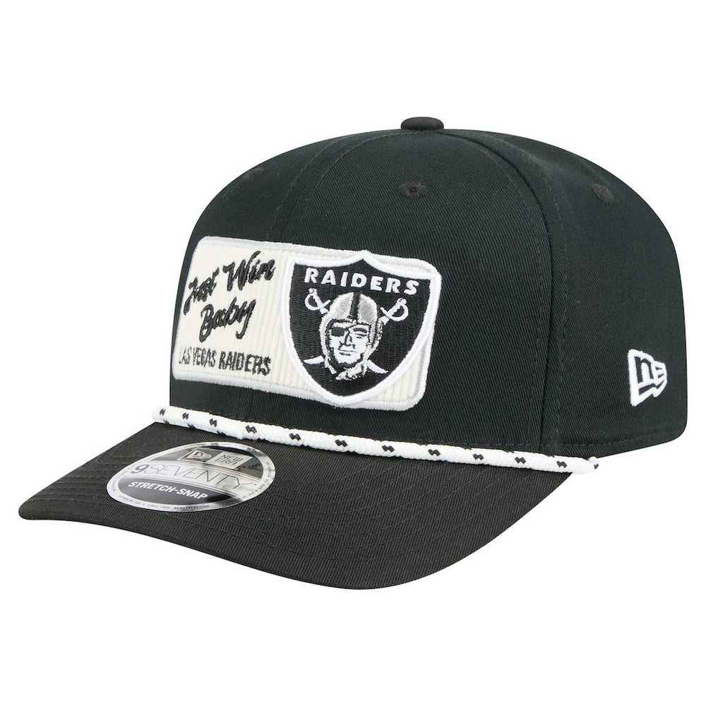 Las Vegas Raiders New Era Chant 9SEVENTY Stretch-Snap Hat Black - NFL