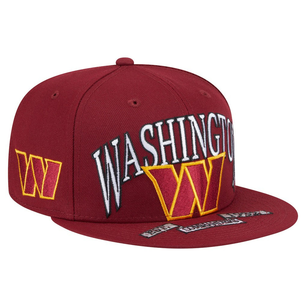Washington Commanders New Era Oversized 59FIFTY Fitted Hat Burgundy - NFL