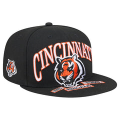 Cincinnati Bengals New Era Head Oversized 59FIFTY Fitted Hat Black - NFL