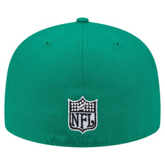 Philadelphia Eagles New Era Throwback Oversized 59FIFTY Fitted Hat Kelly Green - NFL