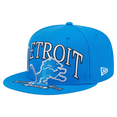 Detroit Lions New Era Oversized 59FIFTY Fitted Hat Blue - NFL