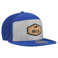 Buffalo Bills New Era Cork Split Panel 9FIFTY Trucker Snapback Hat Gray/Royal - NFL