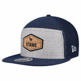 Tennessee Titans New Era Cork Split Panel 9FIFTY Trucker Snapback Hat Gray/Navy - NFL