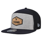 Houston Texans New Era Cork Split Panel 9FIFTY Trucker Snapback Hat Gray/Navy - NFL