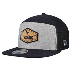 Houston Texans New Era Cork Split Panel 9FIFTY Trucker Snapback Hat Gray/Navy - NFL