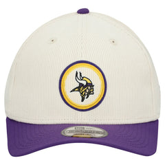 Minnesota Vikings New Era Loyal Corduroy 9SEVENTY Adjustable Hat Stone - NFL