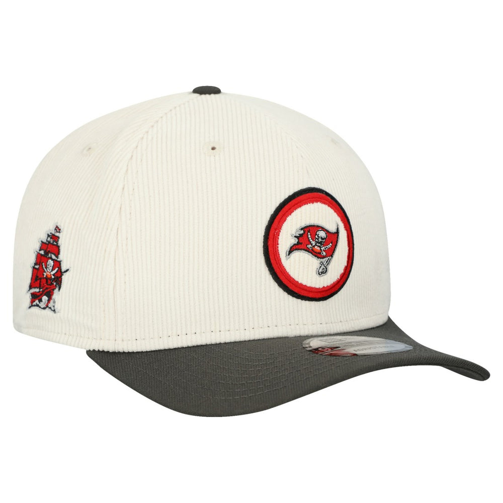 Tampa Bay Buccaneers New Era Loyal Corduroy 9SEVENTY Adjustable Hat Stone - NFL