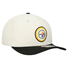 Pittsburgh Steelers New Era Loyal Corduroy 9SEVENTY Adjustable Hat Stone - NFL