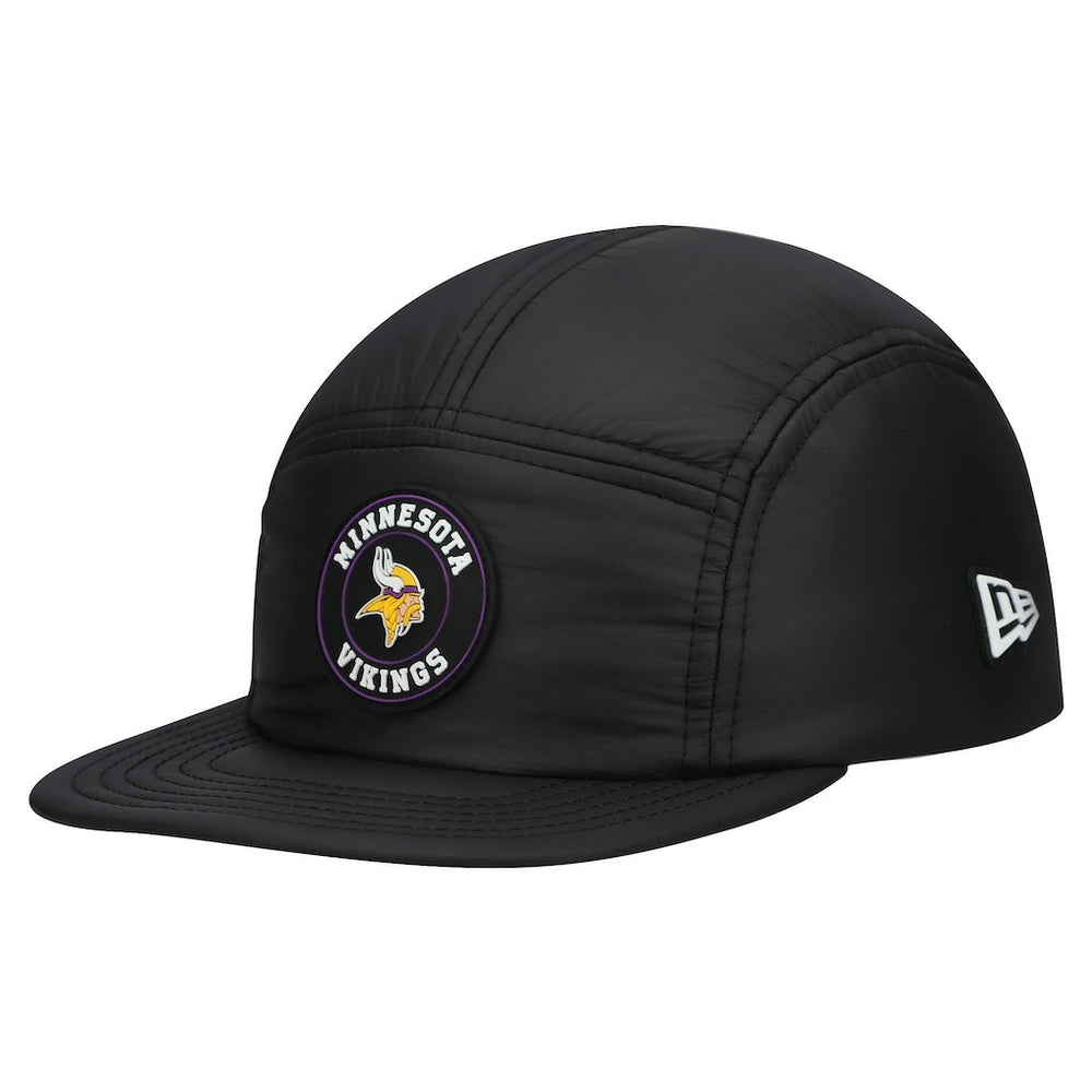 Minnesota Vikings New Era Quilted Camper Adjustable Hat Black - NFL