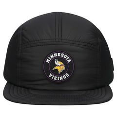 Minnesota Vikings New Era Quilted Camper Adjustable Hat Black - NFL
