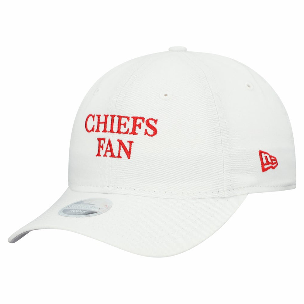 Kansas City Chiefs New Era Women's Team Fan 9TWENTY Adjustable Hat White - NFL