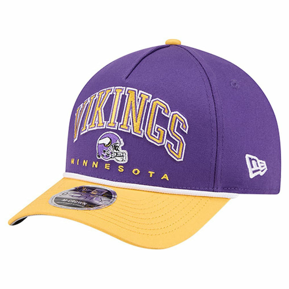 Minnesota Vikings New Era Arch COOLERA 9FORTY A-Frame M-Crown Adjustable Hat Purple - NFL