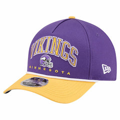 Minnesota Vikings New Era Arch COOLERA 9FORTY A-Frame M-Crown Adjustable Hat Purple - NFL