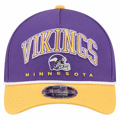 Minnesota Vikings New Era Arch COOLERA 9FORTY A-Frame M-Crown Adjustable Hat Purple - NFL