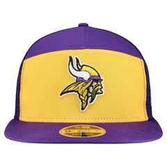 Minnesota Vikings New Era Outdoor Split Panel 9FIFTY Snapback Hat Gold/Purple - NFL