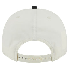 Pittsburgh Steelers New Era Chainstitch A-Frame 9FIFTY Adjustable Hat Cream/Black - NFL